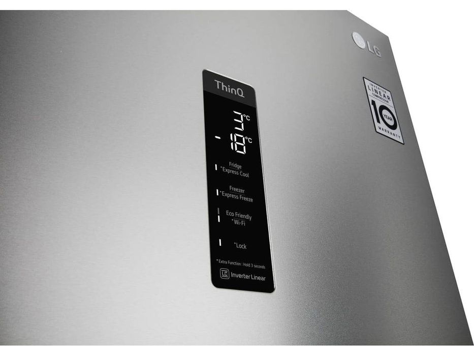 LG METADE DO PREÇO! Frigorífico Combinado LG No Frost 203 cm/384L INOX