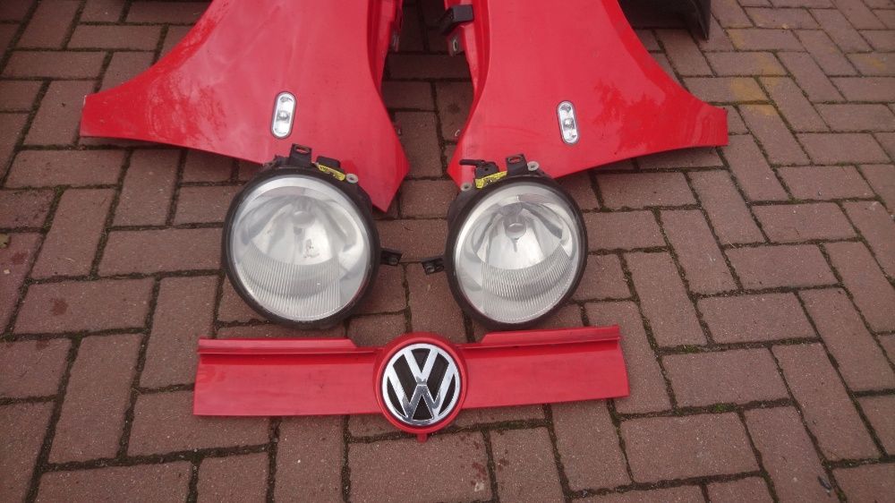 Volkswagen lupo lift maska błotnik pas zderzak lak.LP3G inne