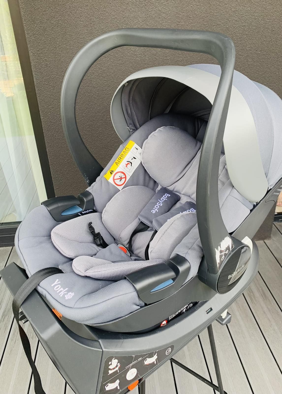 Автокрісло BabySafe York 0-13 кг + база isofix