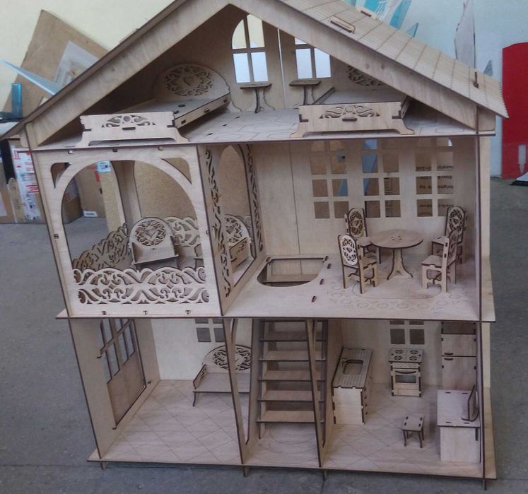 Лазерна порізка фанери,полістеролу, порізка тканини,оргскла, пластику.