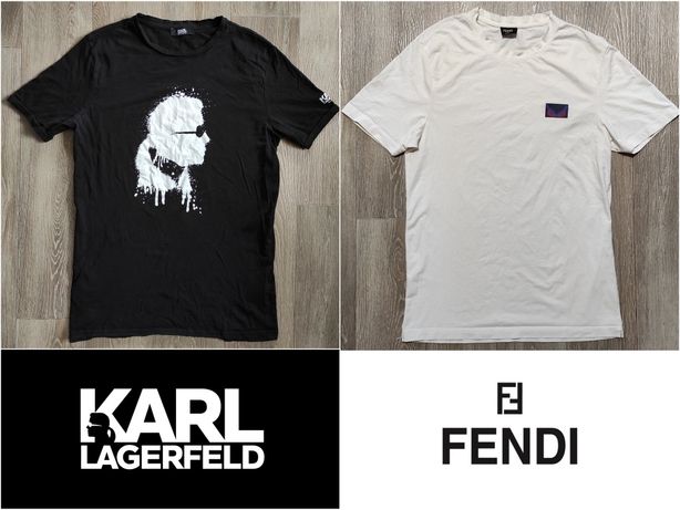 Футболка Karl Lagerfeld, Fendi. Карл Лагерфельд, Фенди. Оригинал