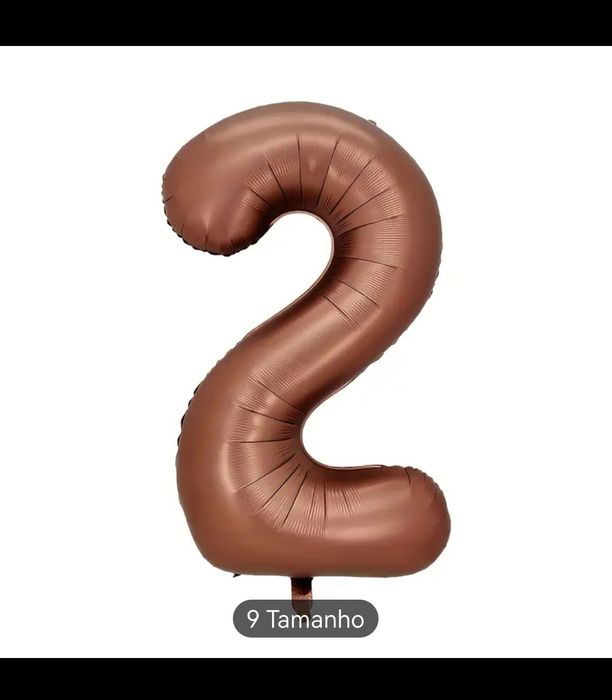 Balão Número 2 foil 40" 102cm