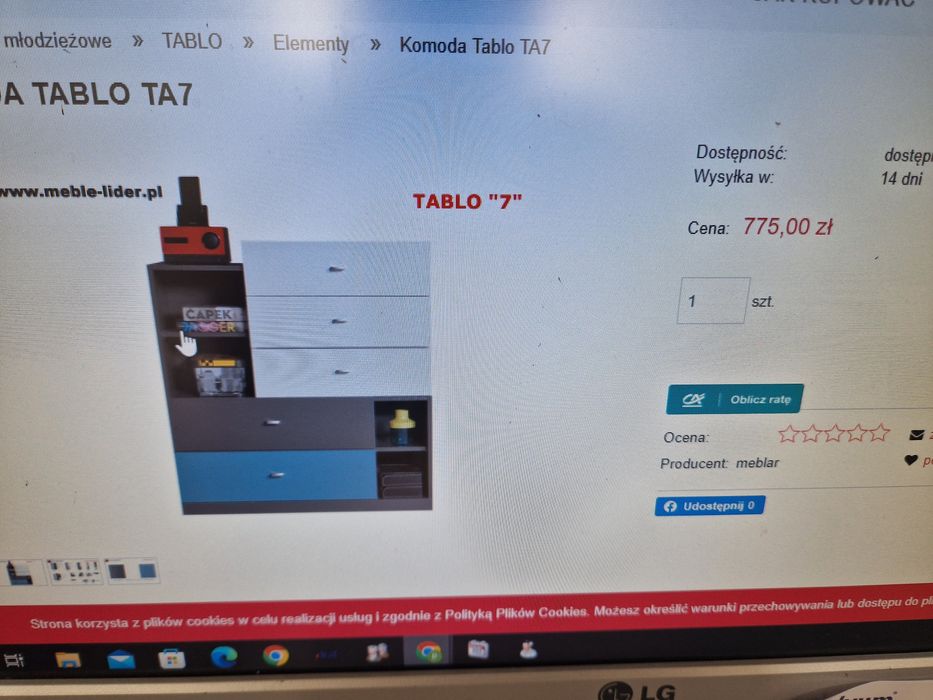 Zestaw mebli młodzieżowych