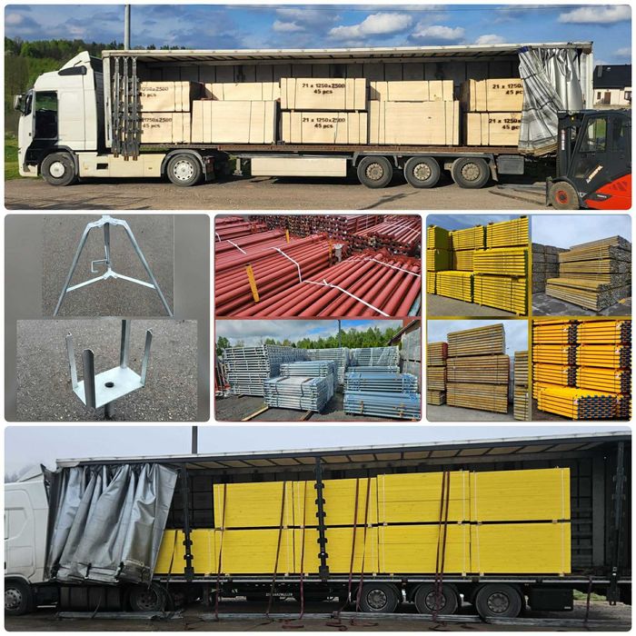 Stemple Budowlane Metalowe Dźwigar Płyta Sklejka szalunkowa Głowice