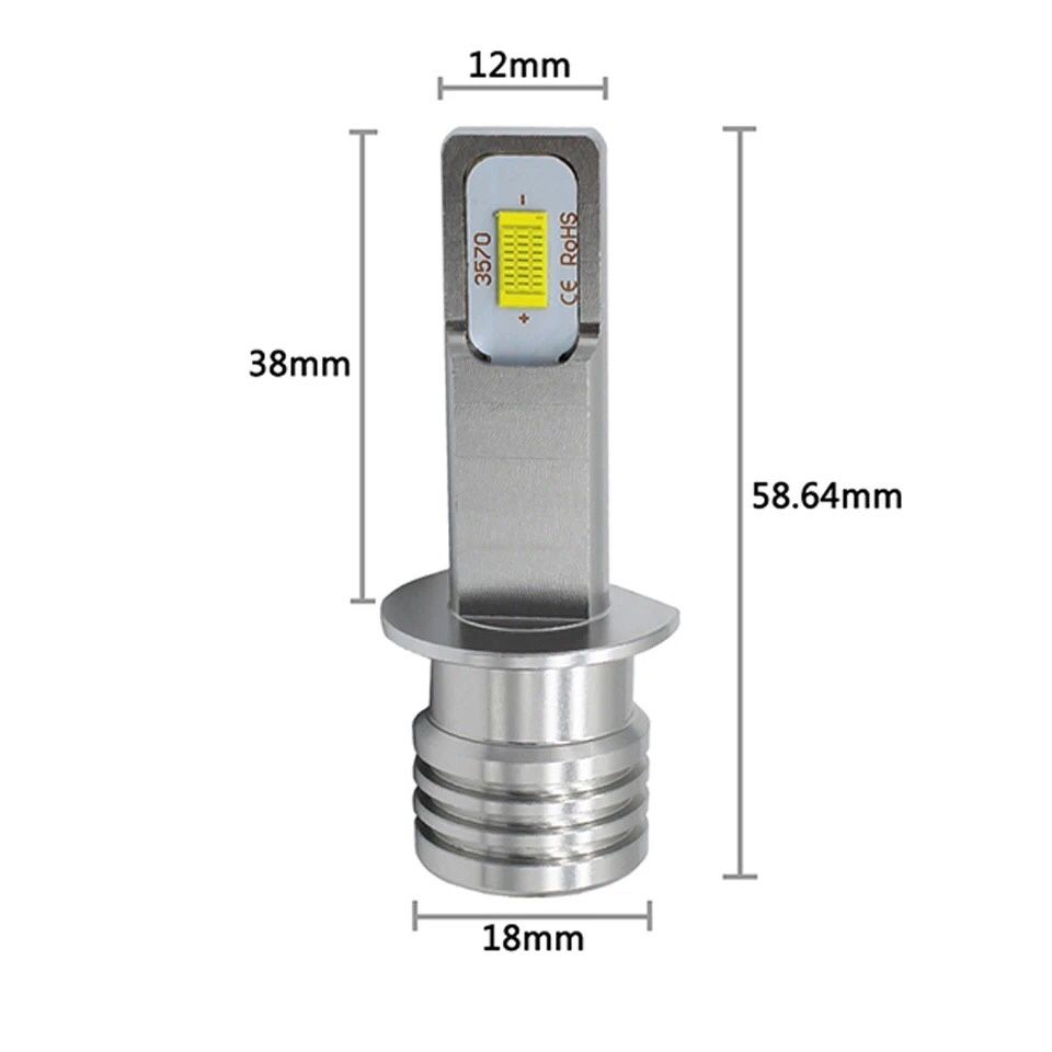 Kit Led H7 H1 e H3 160w 10,000Lm