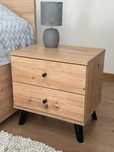 stolik nocny SN-3 LOFT 45 cm uchwyt gałka Artisan/Kaszmir