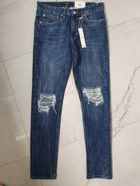 Spodnie jeansowe męskie nowe W30