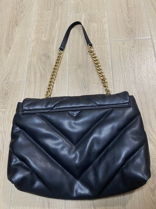 Accessorize сумка черная женская стеганая