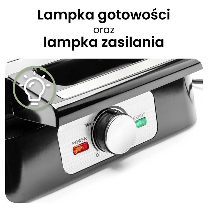 Gofrownica Bergo AK-4553, 1200W z regulacją temperatury