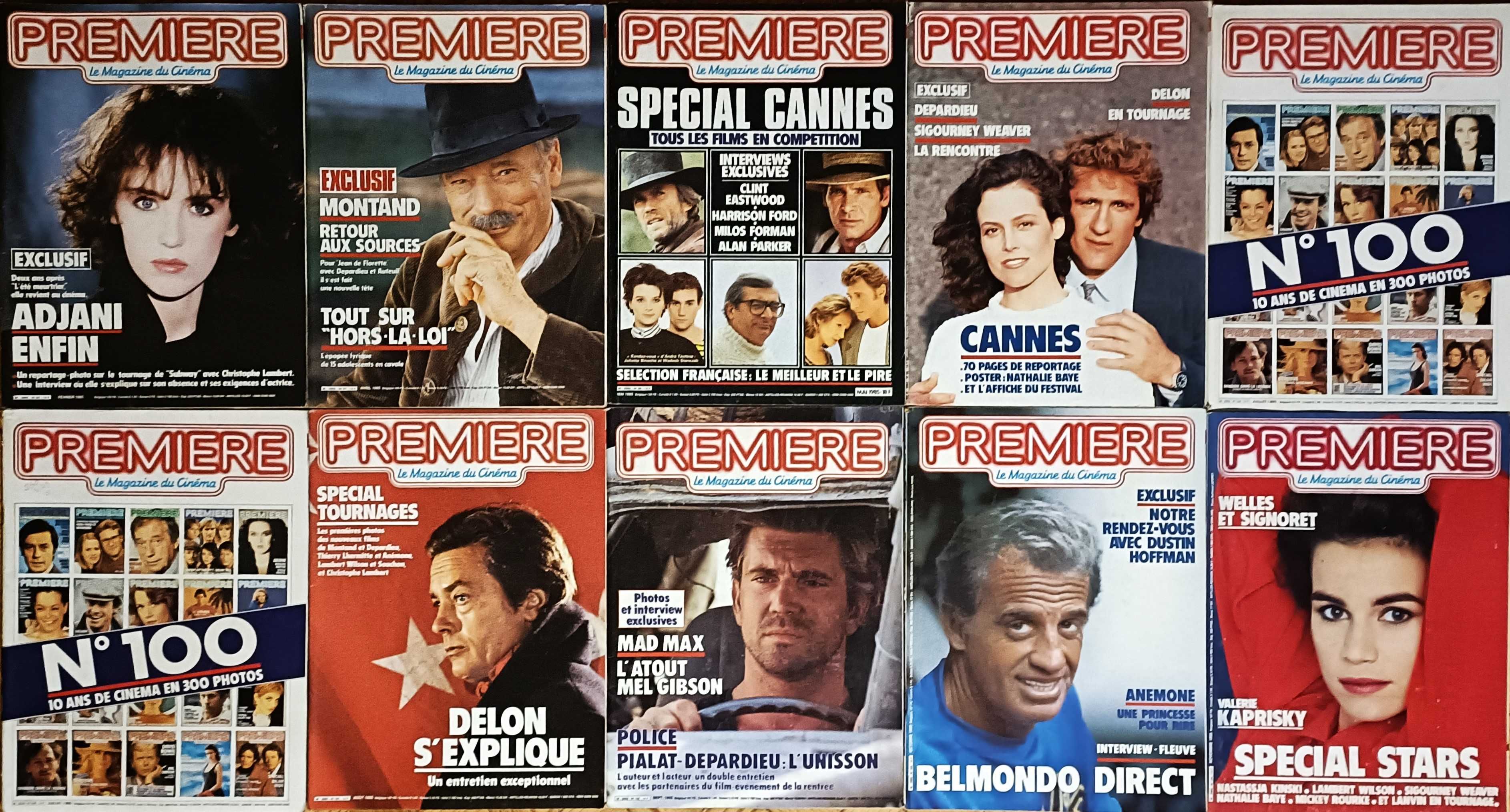 72 números da revista Premiere, Le Magazine du Cinéma. Lote, 150€!