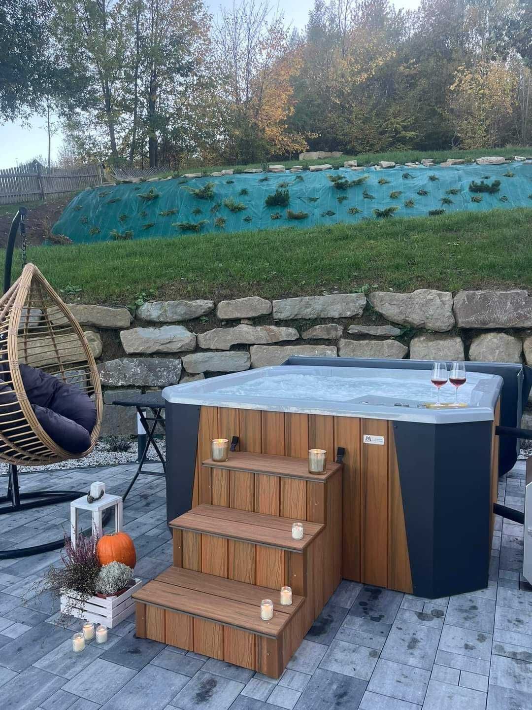"ETNA" 5 os. hydromasaż LED Jacuzzi PREMIUM! Wanna SPA gorąca beczka!