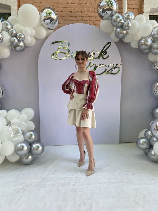 Стильний комплект із натурального льону