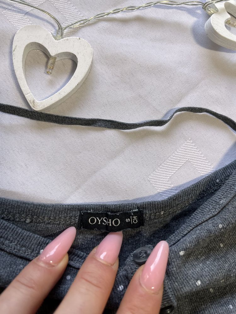 Oysho piżama bawełniana rozmiar S długie spodnie długi rękaw