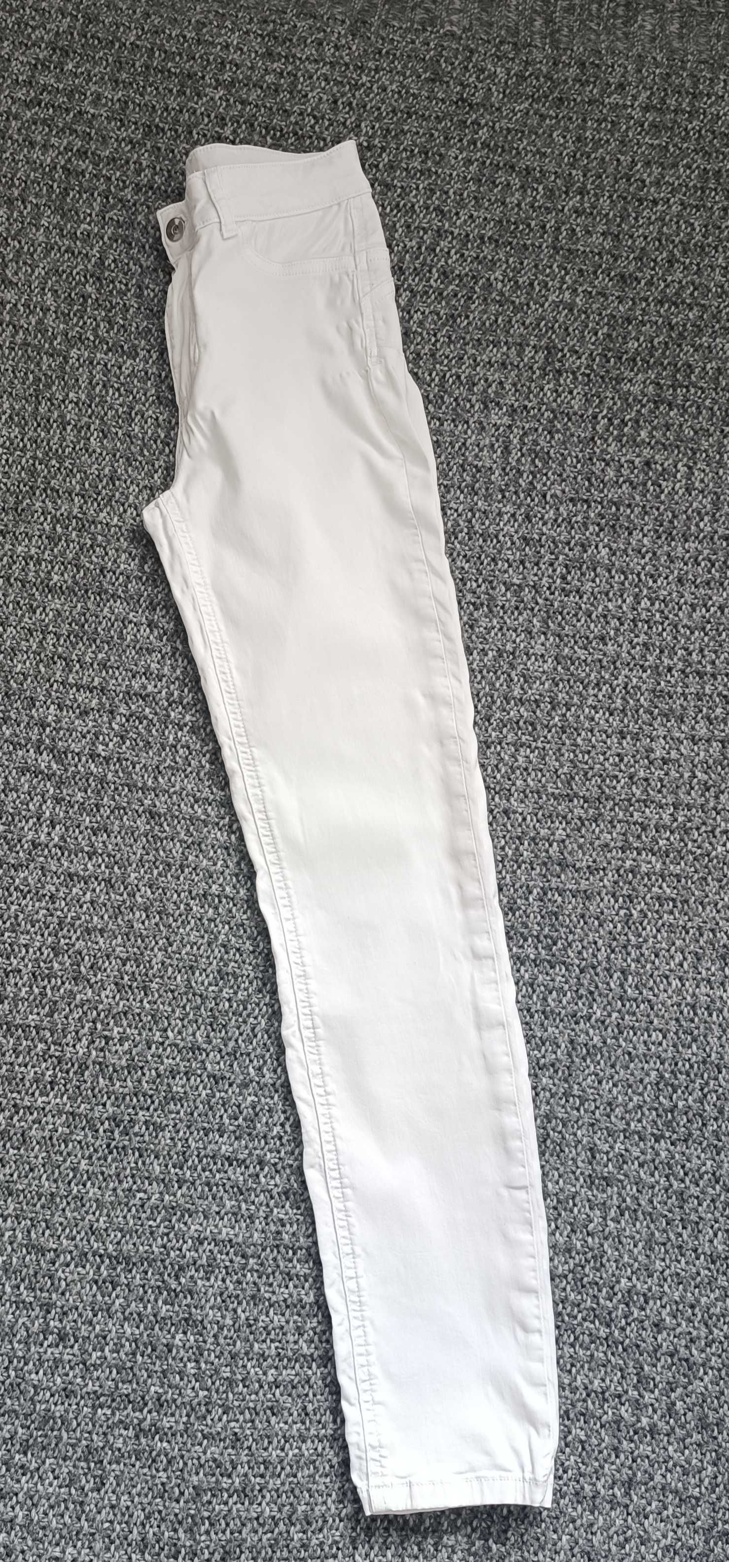 Calzedonia białe jeansy push up