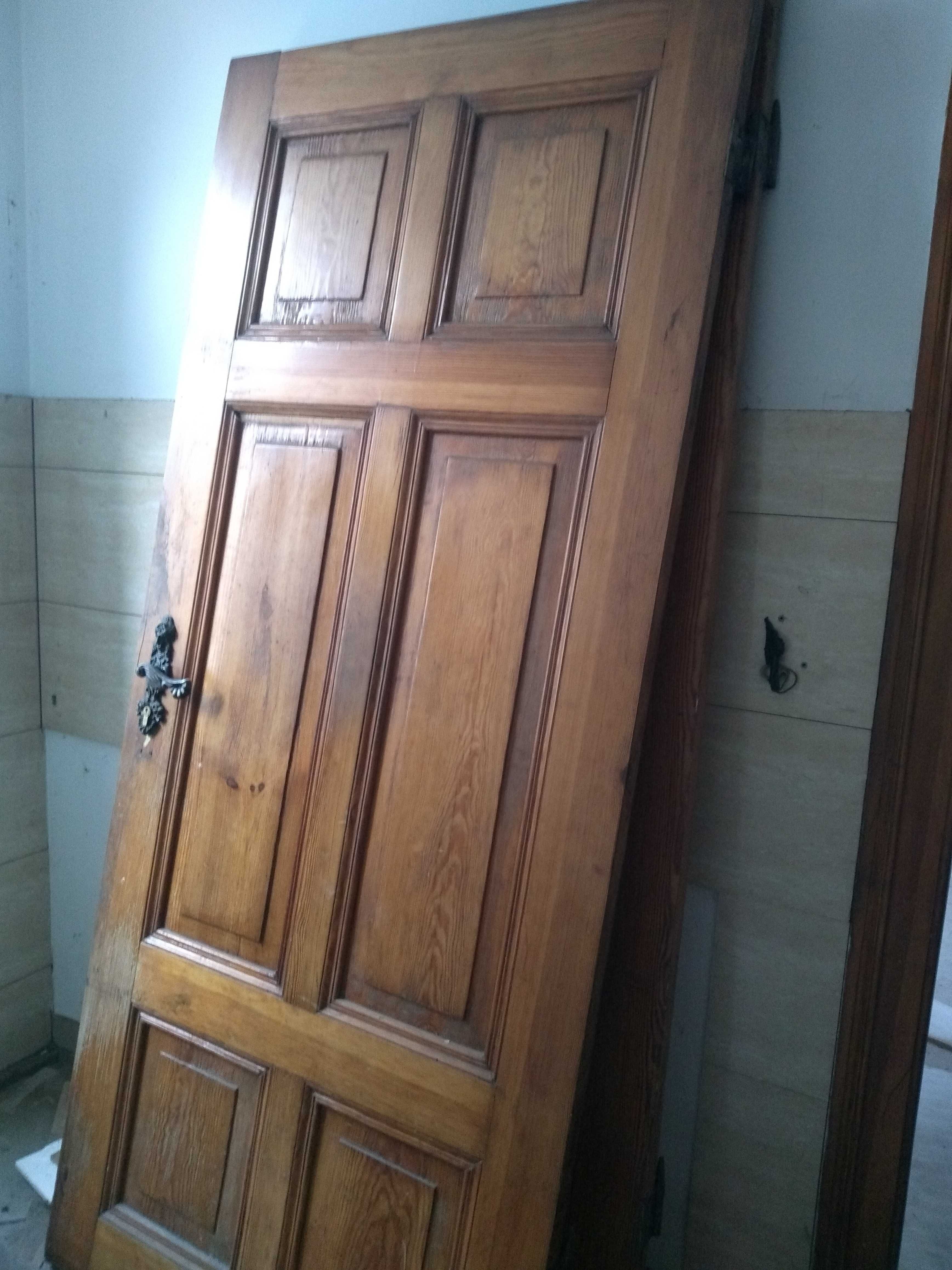 Drzwi z drewna 3 pary 2 lewe , 1 prawe 2x100 ,1x90 lewe