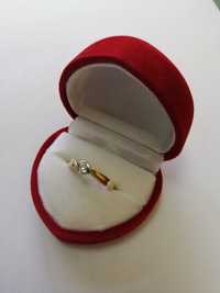 Piękny złoty pierścionek rozmiar 12, na święta, na prezent, na zaręczy