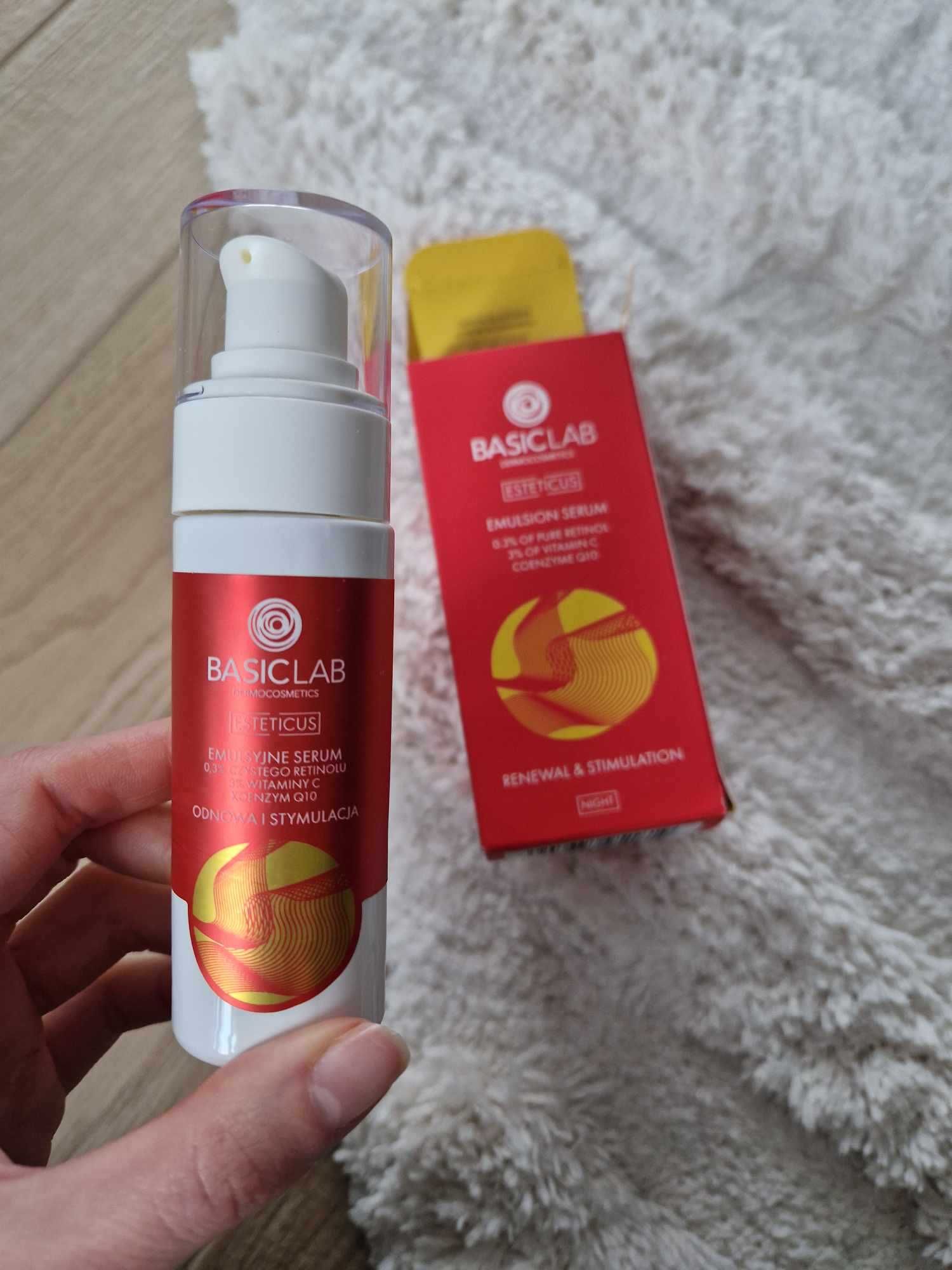 Basiclab emulsyjne serum z retinolem 0,3 30ml raz użyte