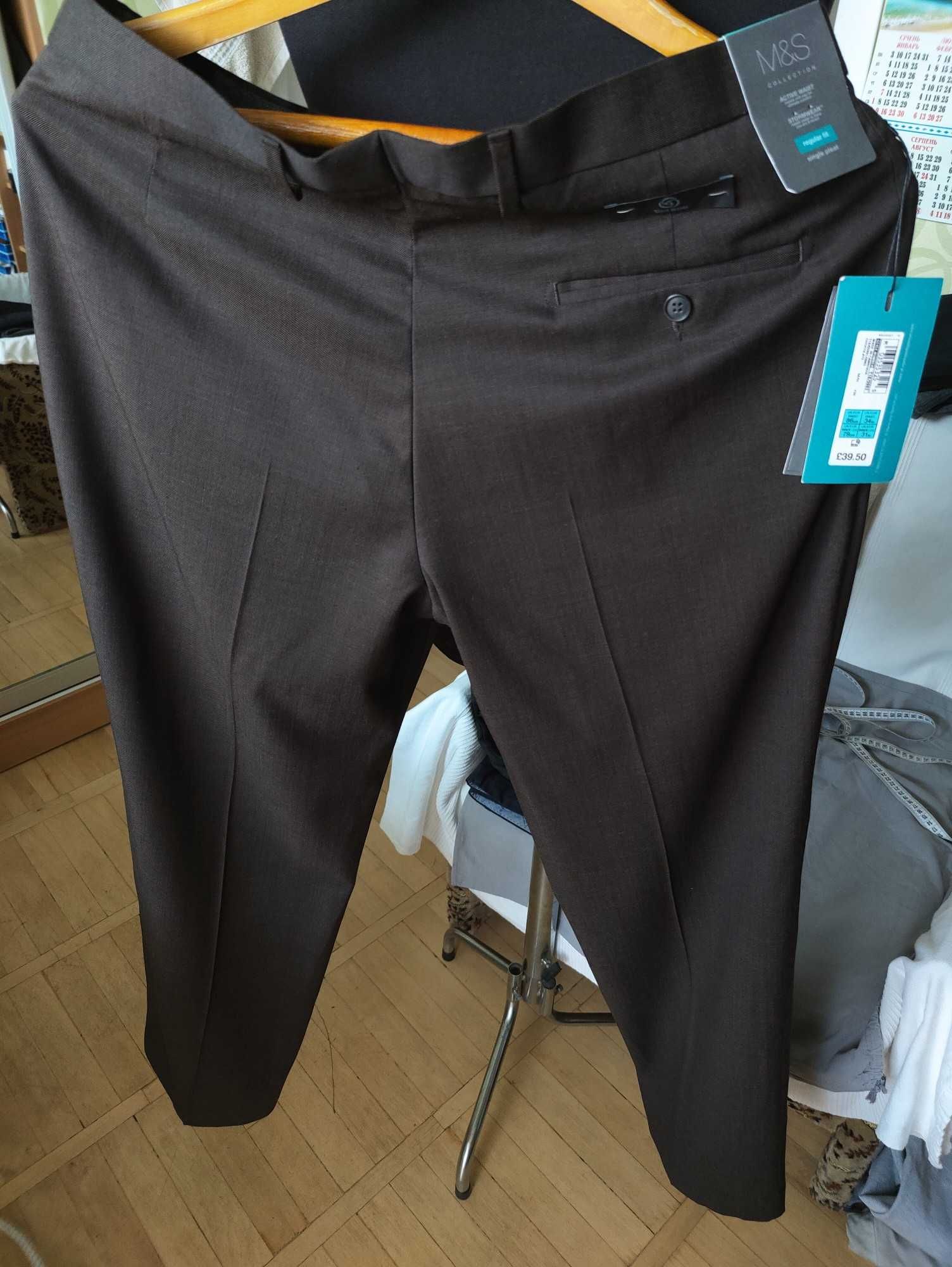 Джинсы брюки Marks&Spencer wool trousers (United Kingdom) w34.