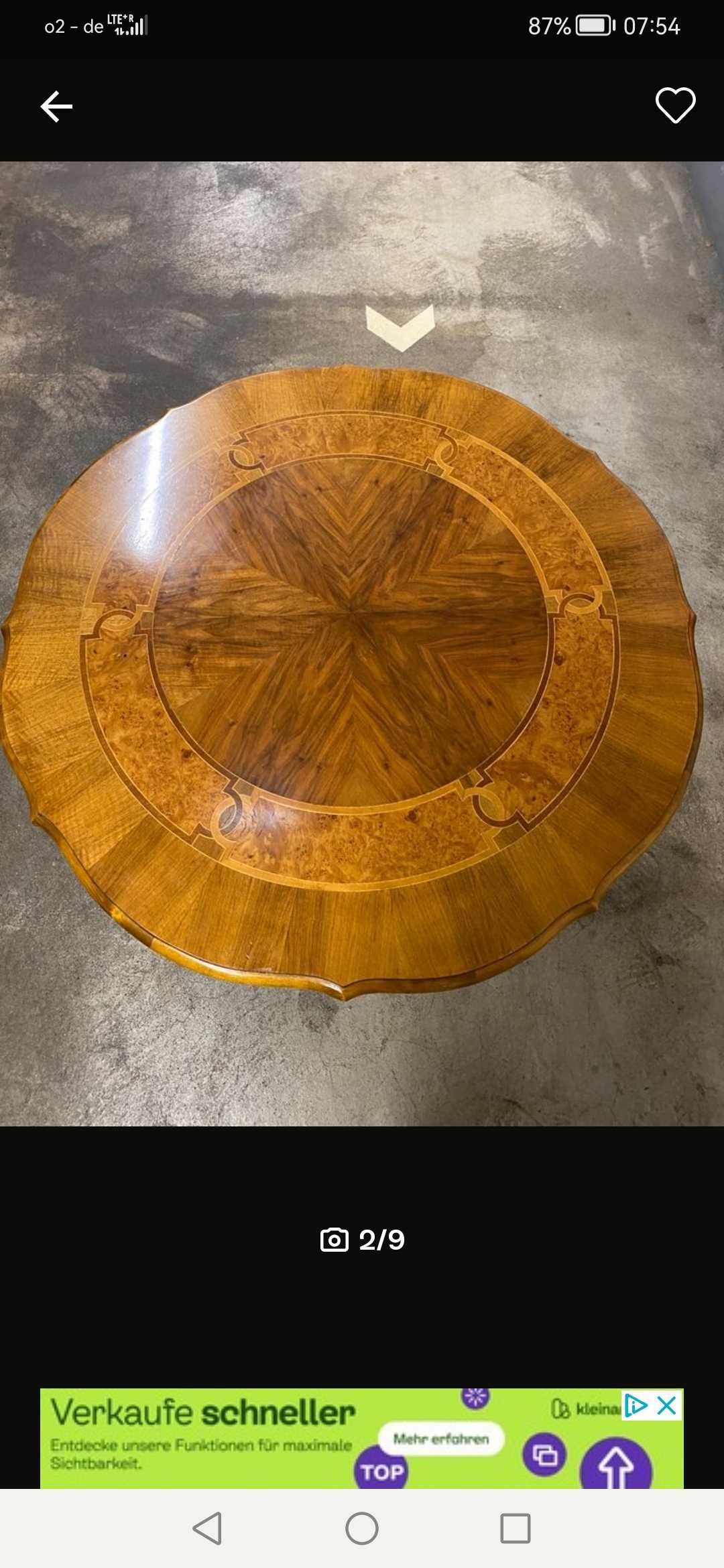 Antyk Piękny stolik z drewna
