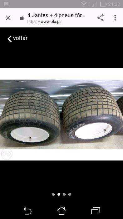 Jantes carocha buggy4x130 com 4 pneus frente 285 Largo trás 375 Largo.