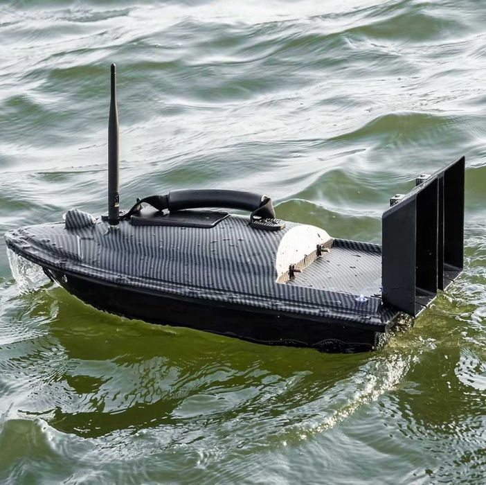 Łódka zanętowa GPS z podajnikami ZASIĘG 500M Bateria 12 000 mAh