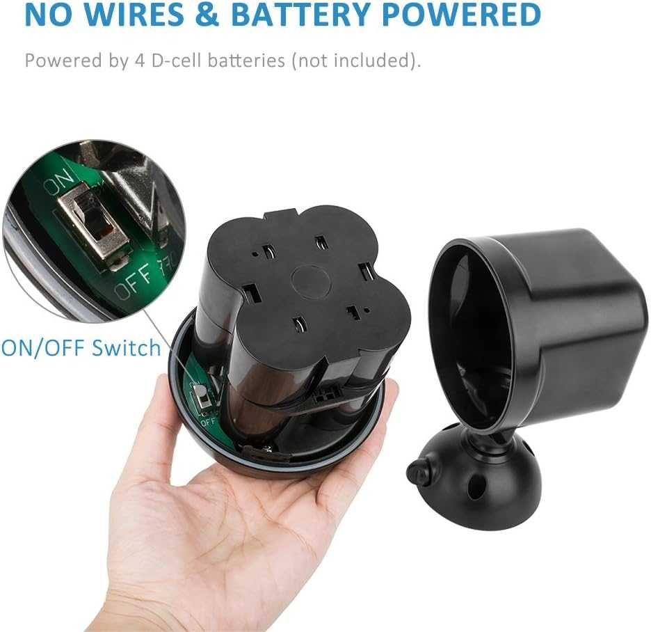 Nowy czujnik ruchu/ lampa/ lampa/ halogen/ 2 szt/ NICREW !7214!