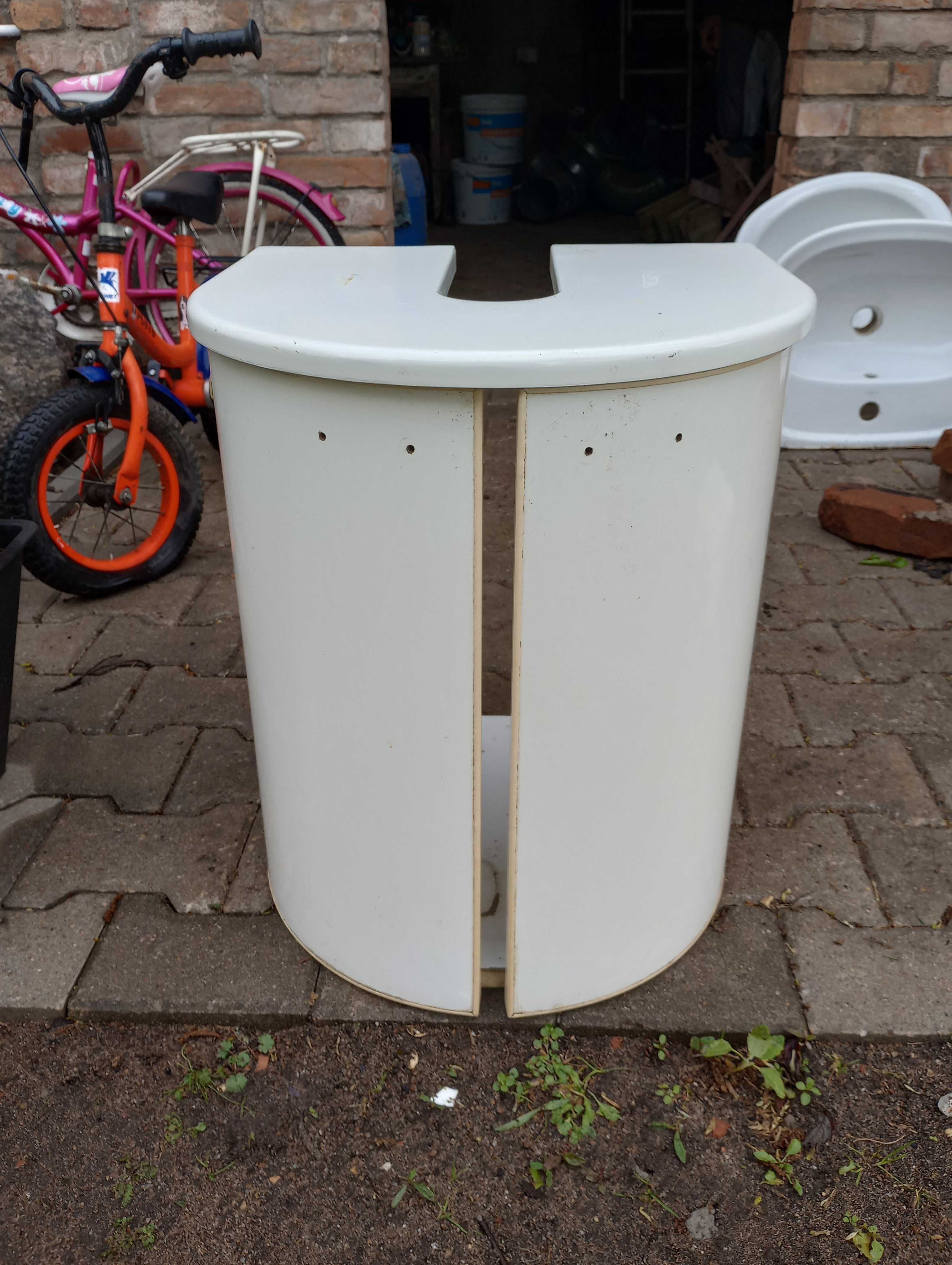 Szafka pod umywalkę, biała.