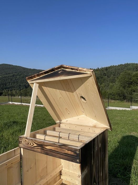 Zestaw Wędzarnia tradycyjna drewniana Palenisko Deflektor Rury Haki