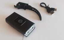 Lampka rowerowa przednia akumulatorowa USB. NOWA