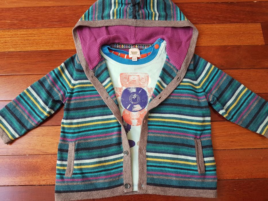 Sweterek + bluzeczka TED BAKER r.74, 6-9 miesięcy