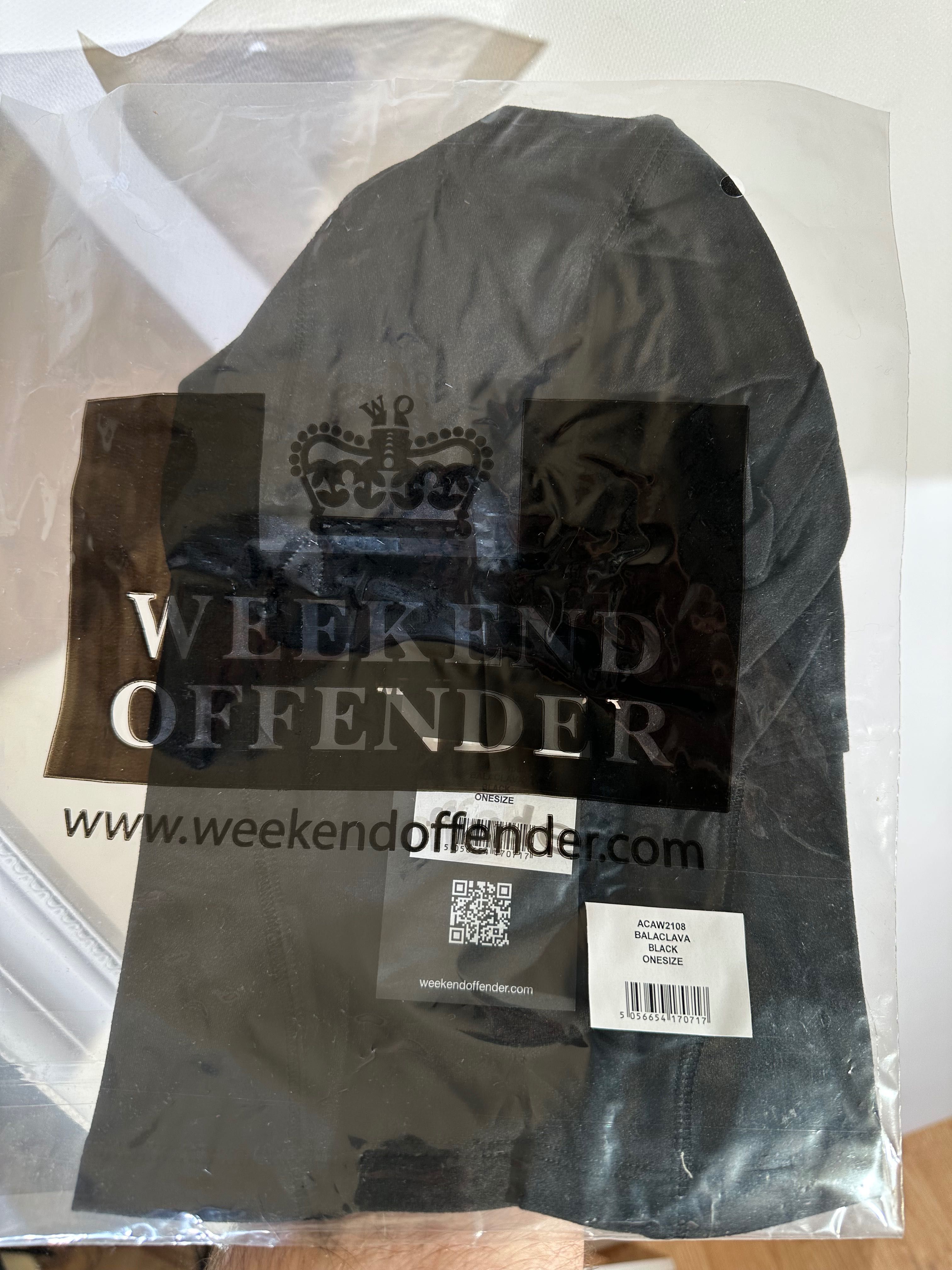 Weekend Offender балаклава чёрная новая