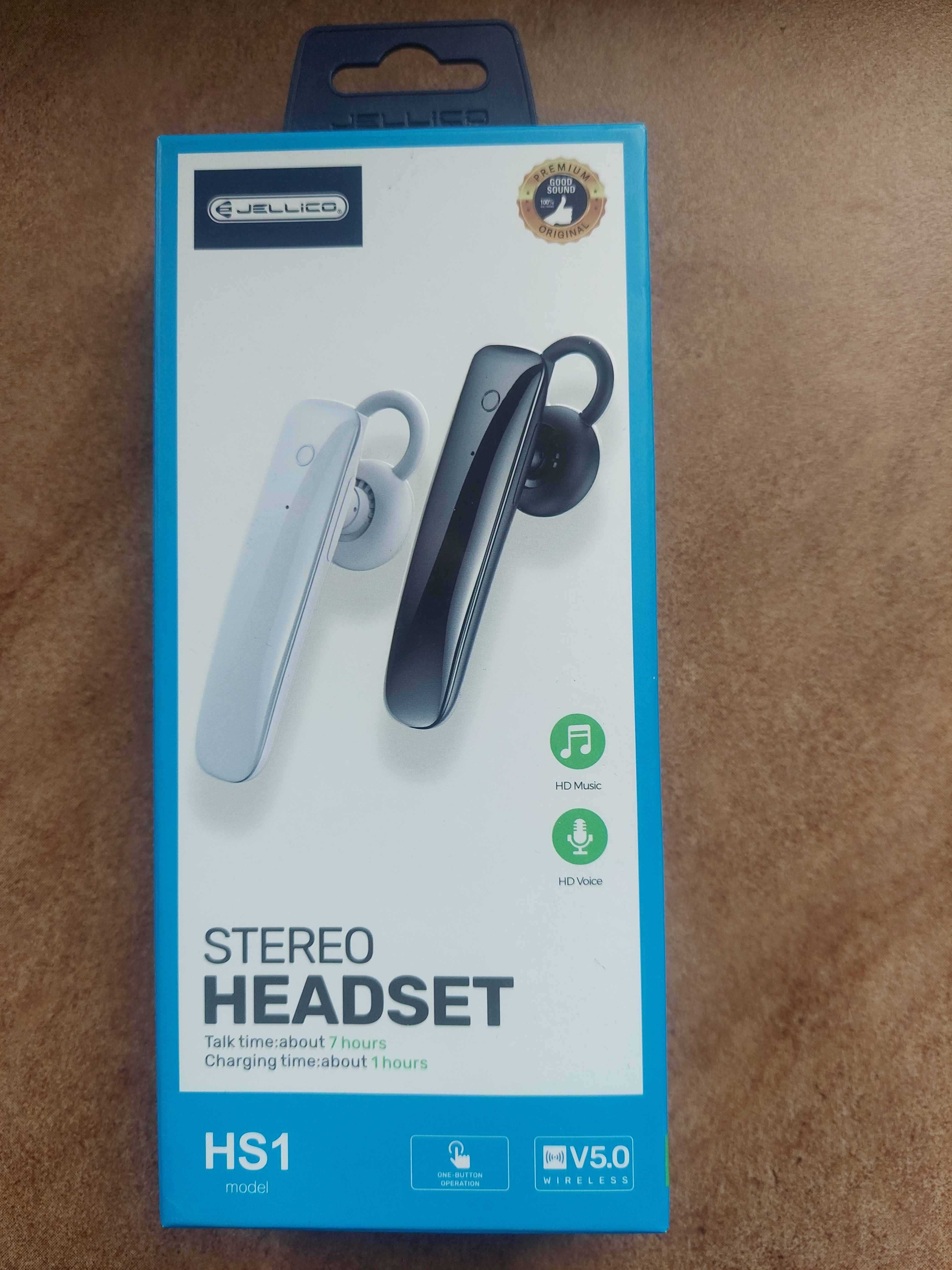 Bezprzewodowy zestaw słuchawkowy Bluetooth 5.0 Jellico HS1