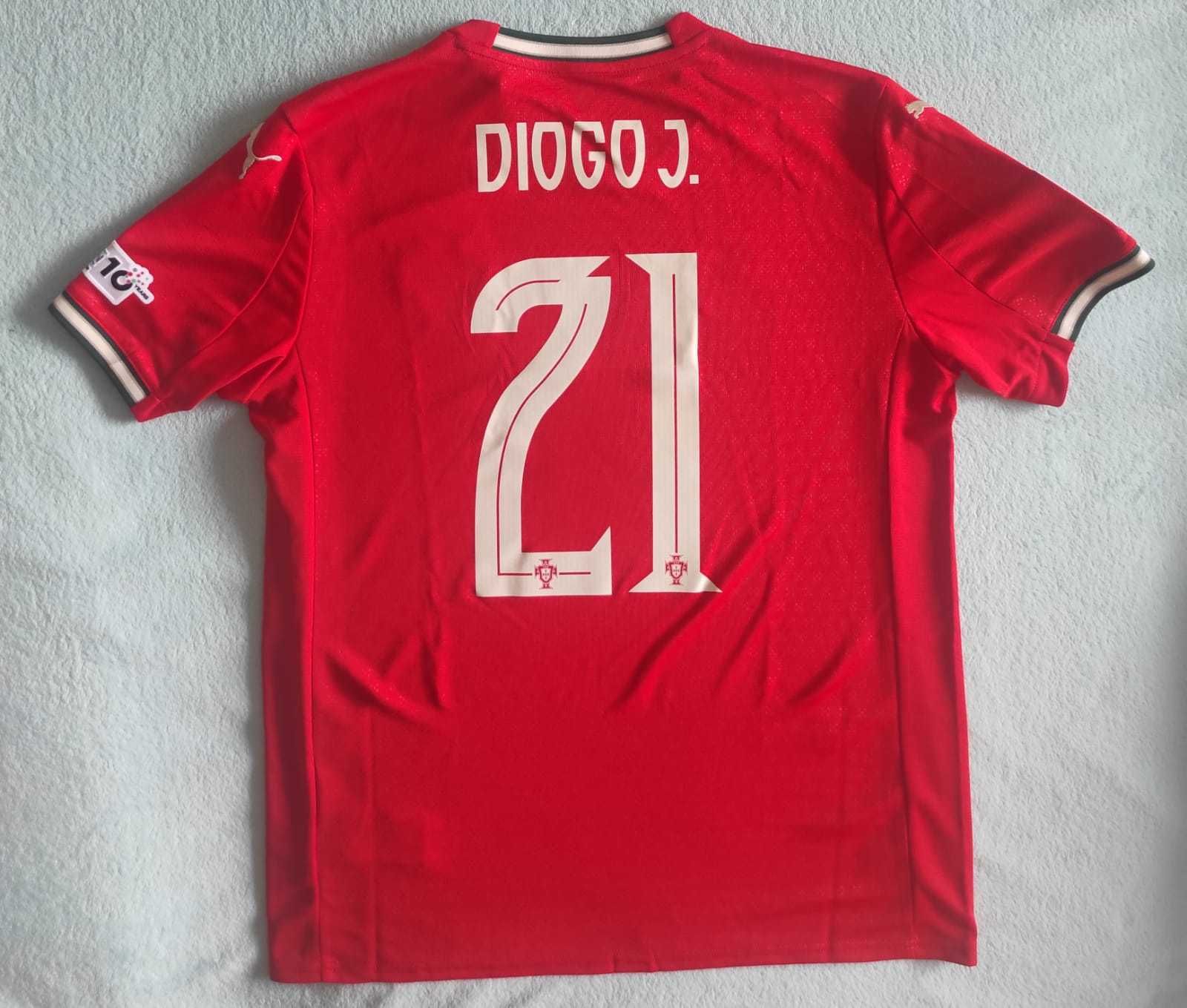 DIOGO J. 21 camisola FPF Oficial Final Portugal/Espanha Campeão 25