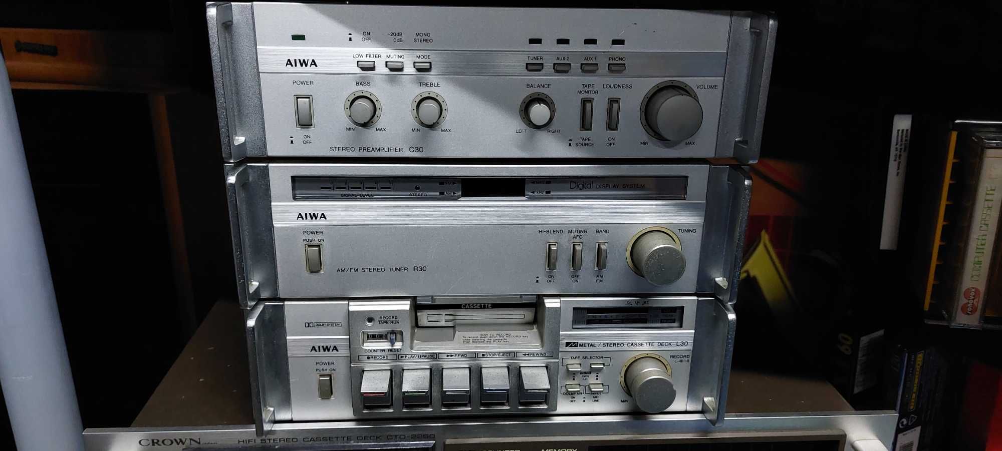 Mini Aparelhagem vintage hi-fi Aiwa