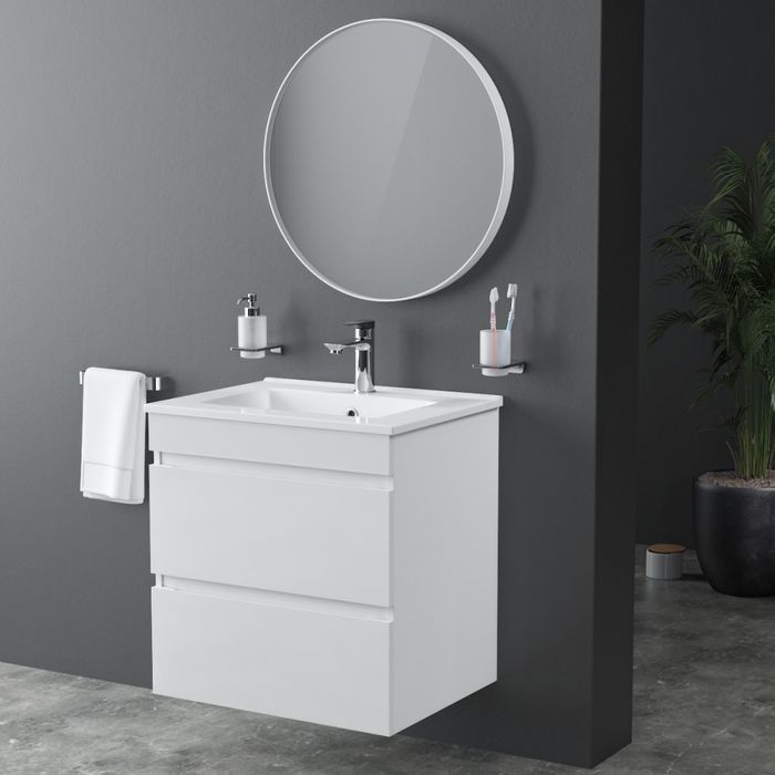 Підвісна тумба з умивальником для ванної кімнати FIESTA