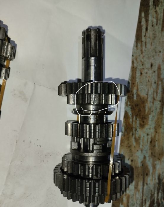 Коробка передач на Shineray xy250gy-6c