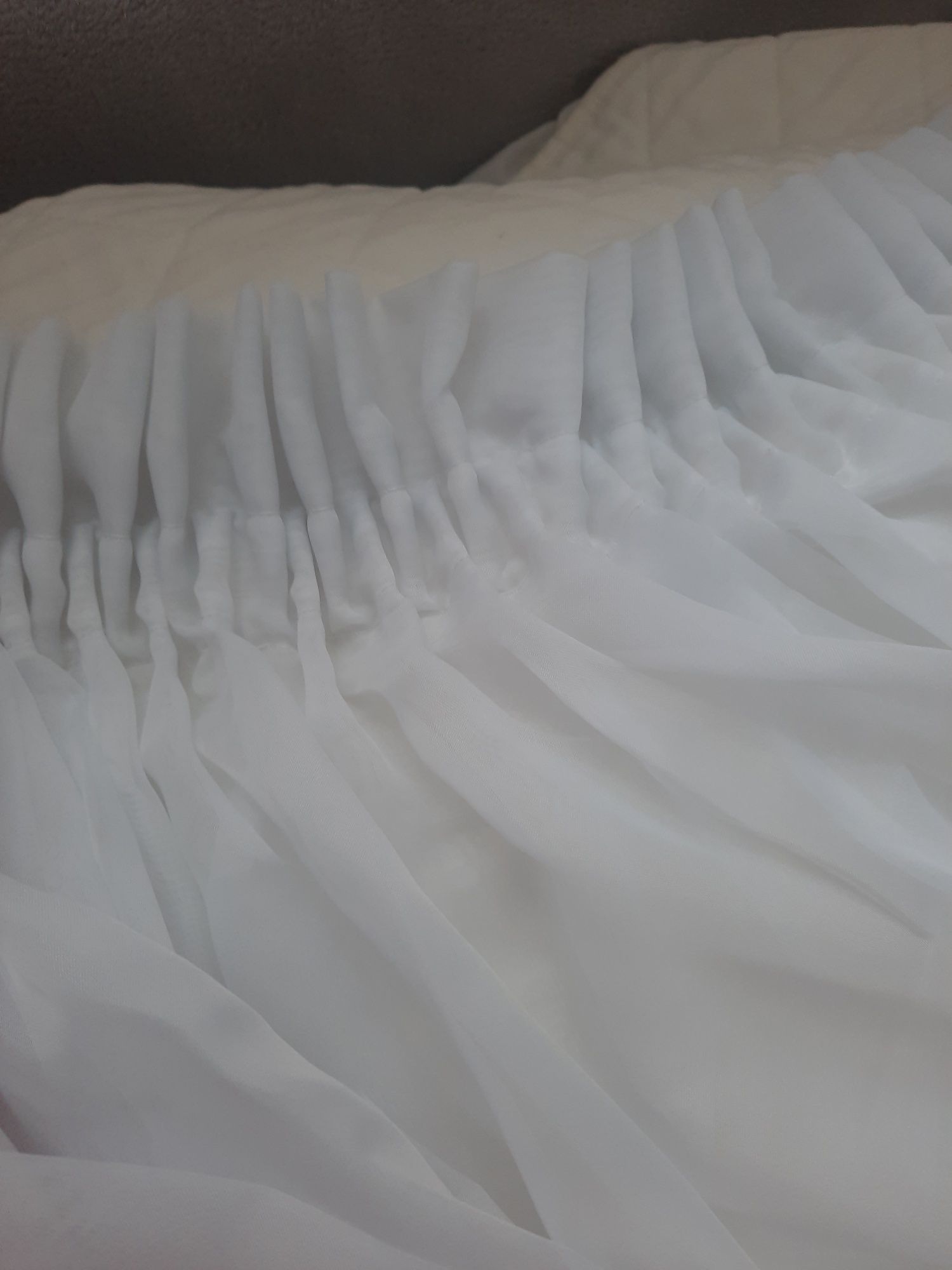 Firana z szalem na karnisz 2m x długość 159 cm