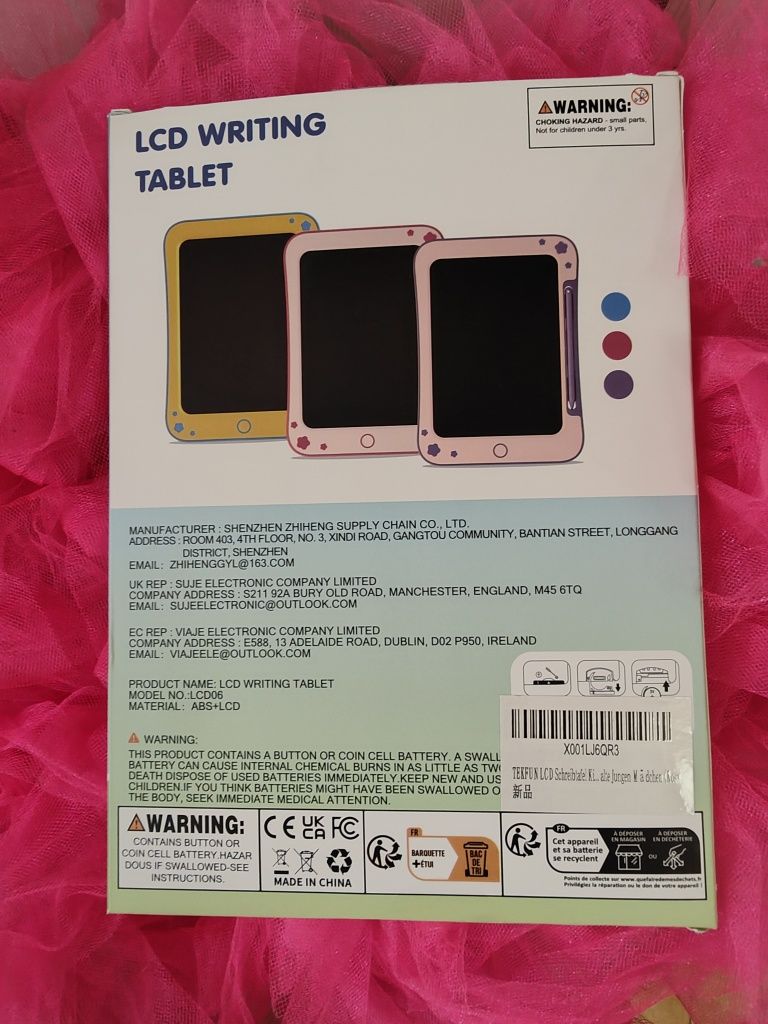 Планшет LCD рожевого кольору