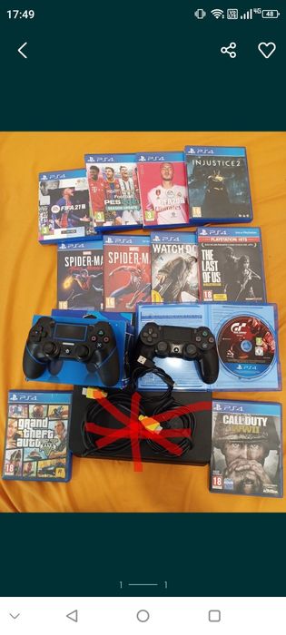Vendo só os jogos e os comandos