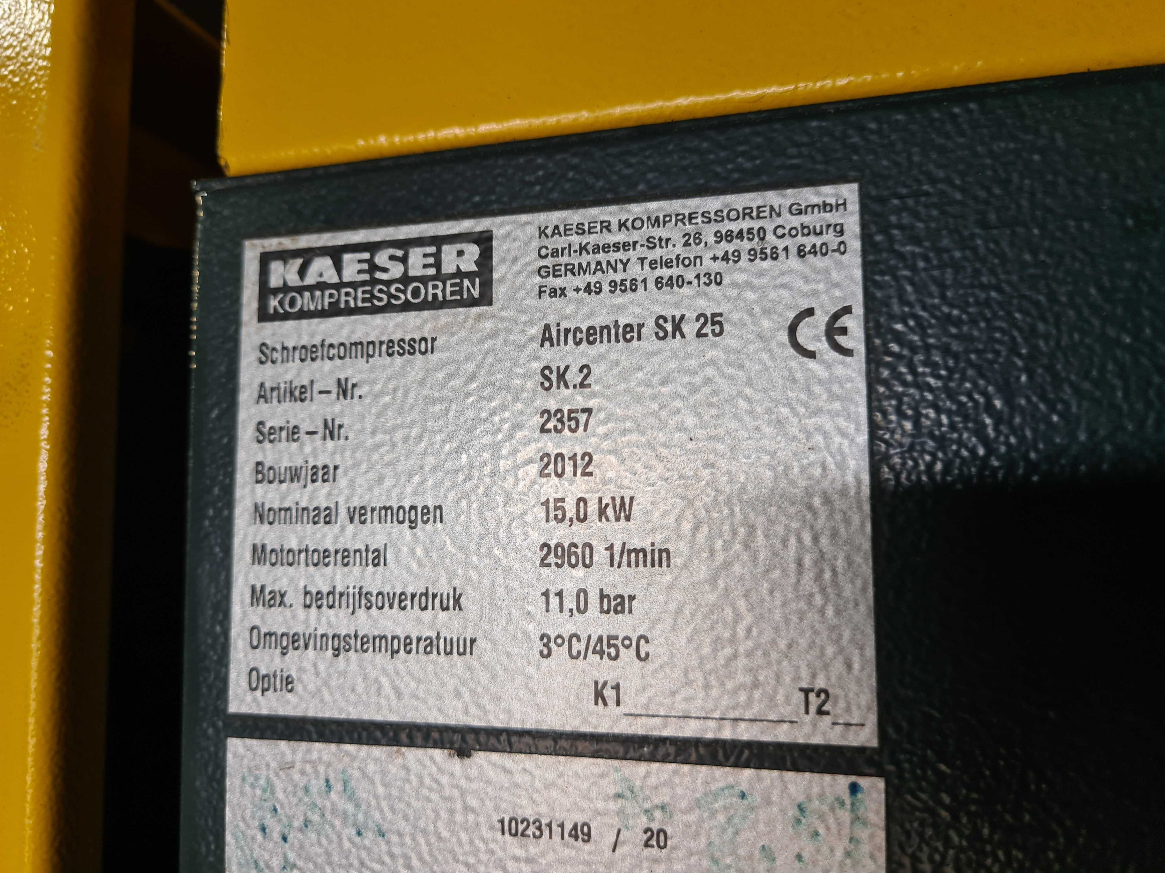 Kompresor śrubowy KAESER Aircenter SK 25 15 kw