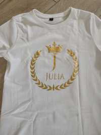 Koszulka dla dziewczynki 152 cm z napisem Julia