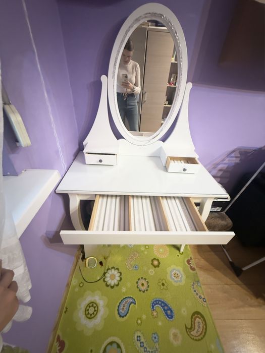 Toaletka hemnes Ikea ze szkłem