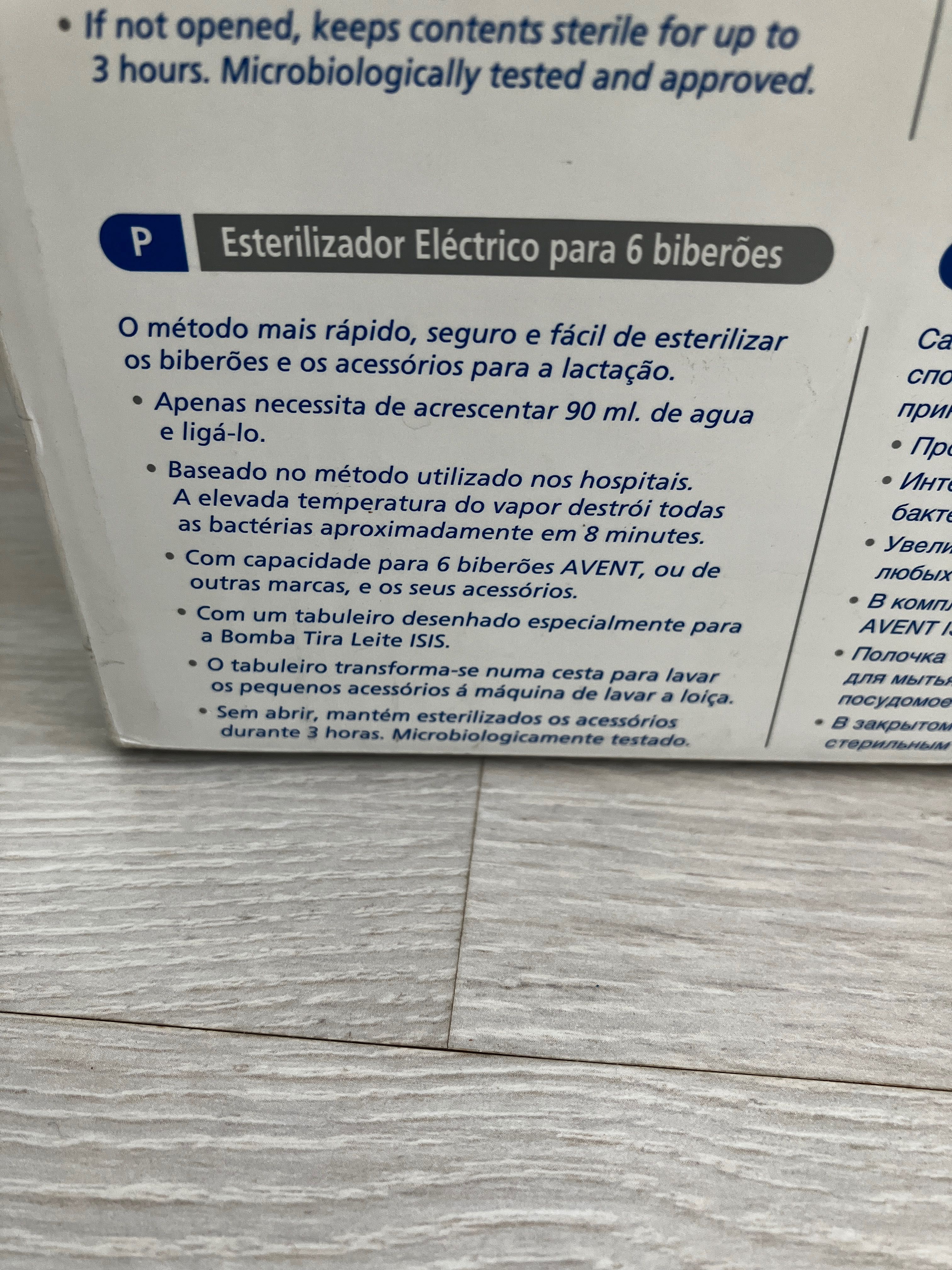 Esterilizador de biberões