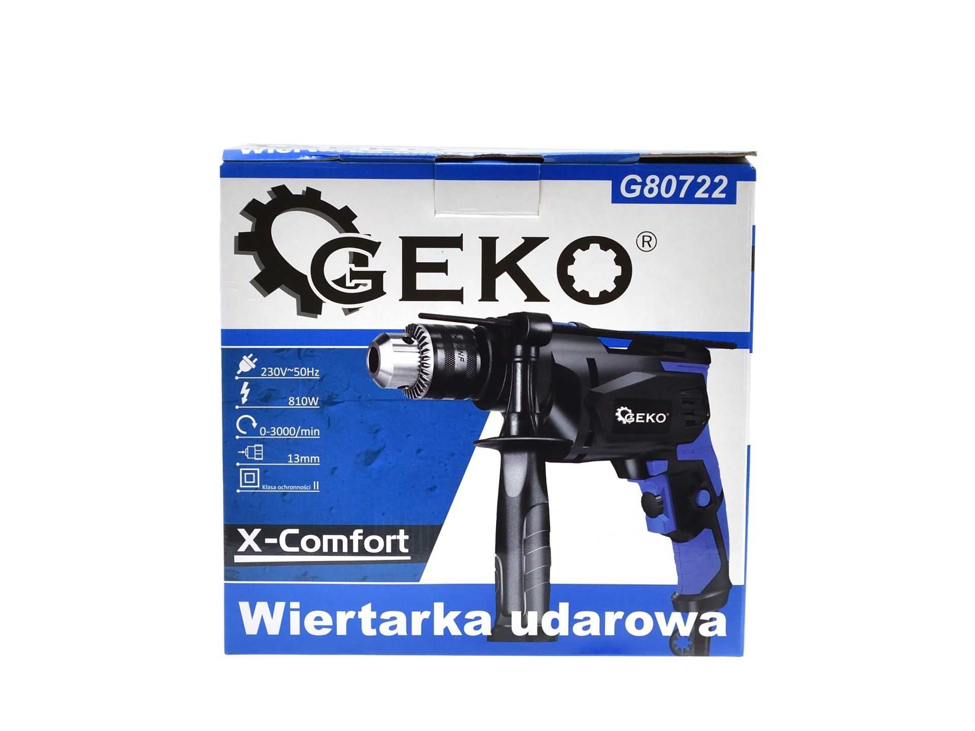 Wiertarka udarowa 13mm 810W X-Comfort Geko