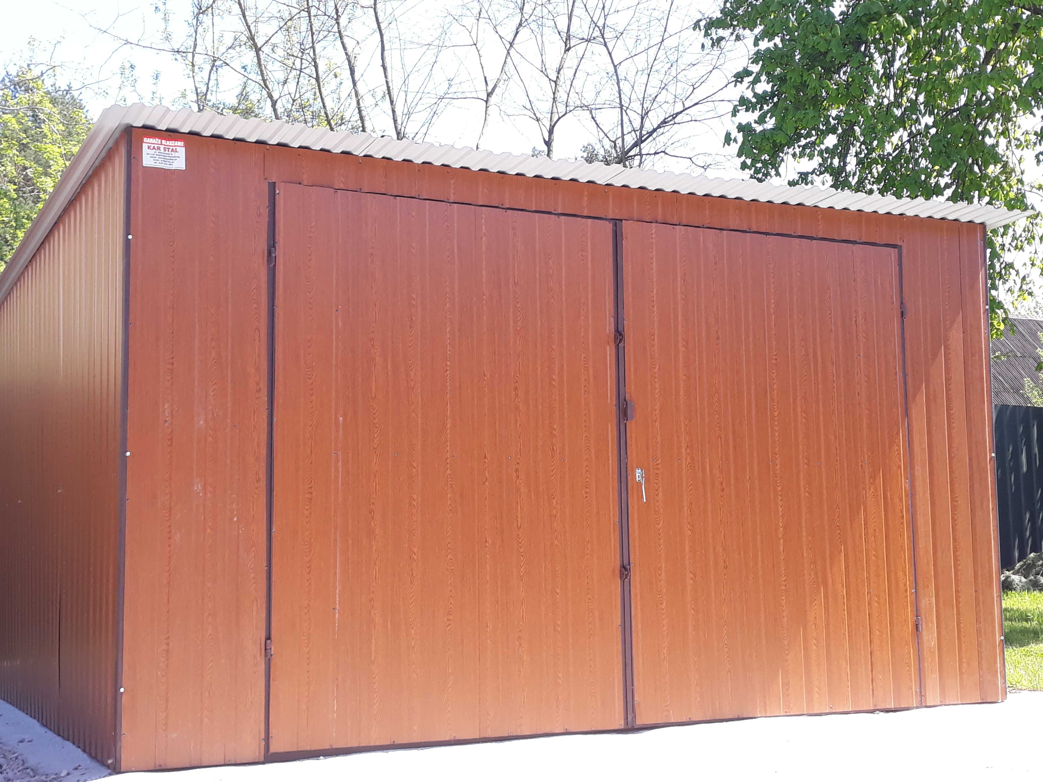 Garaż blaszak od PRODUCENTA 5x5 drewnopodobny (95)