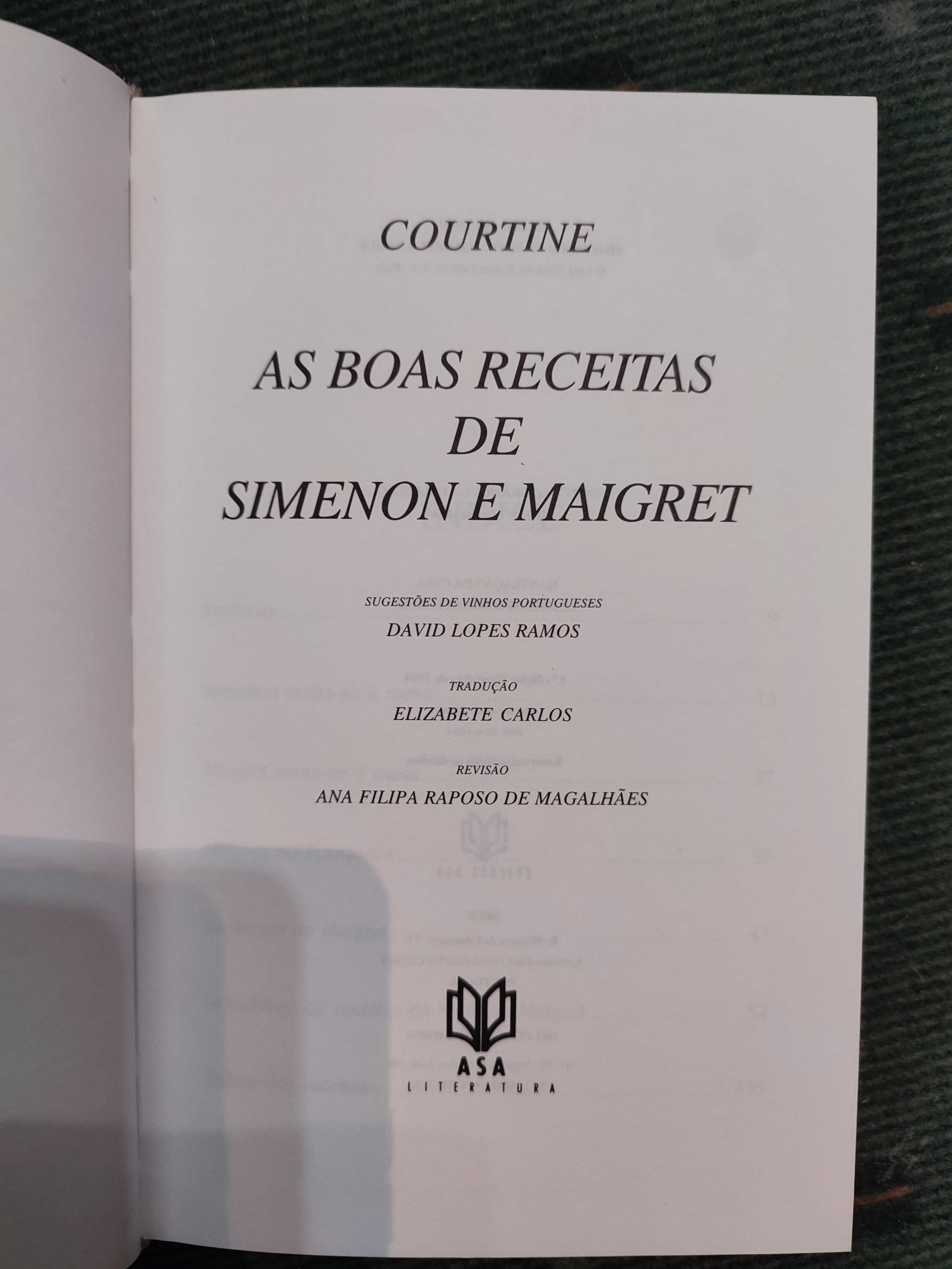 As Boas Receitas de Simenon e Maigret