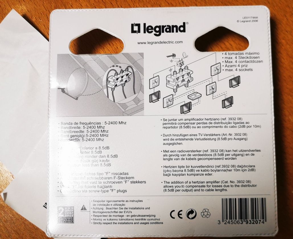 Repartidor Legrand para Tv