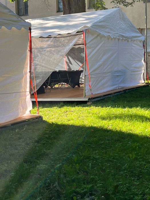 Namiot hala namiotowa 6x12 garderoba podłoga ogrzewanie