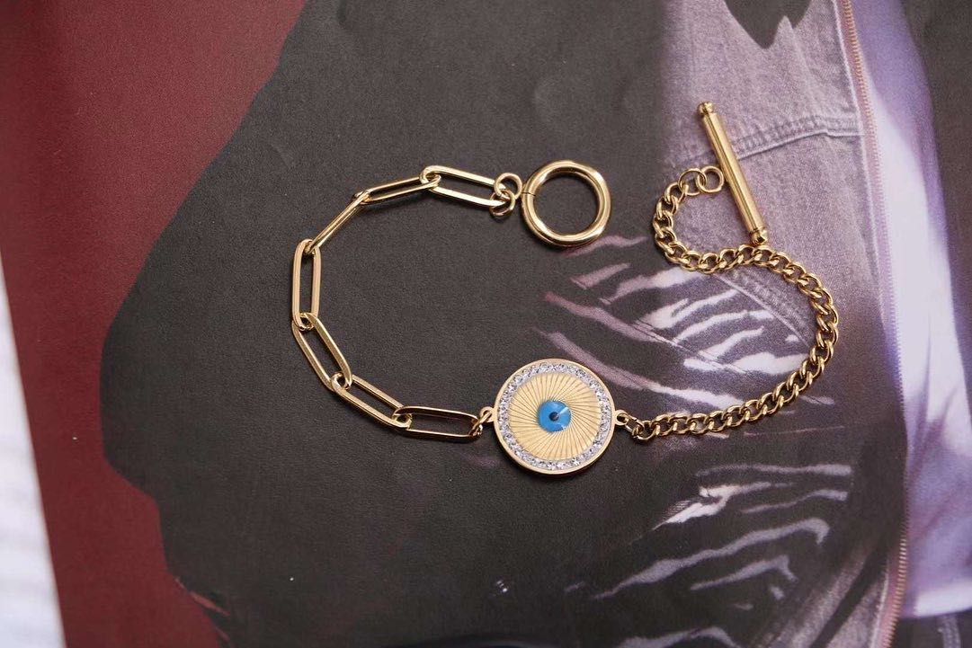 CONJUNTO de colar e pulseira e anel ajustável