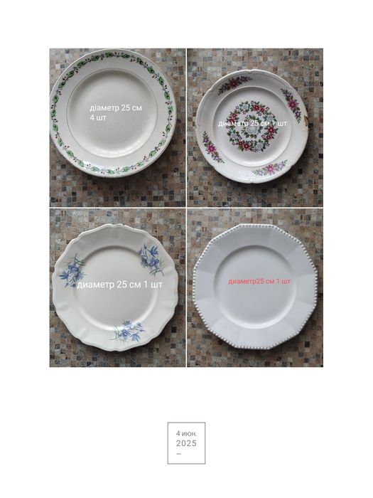 Тарелки времён СССР